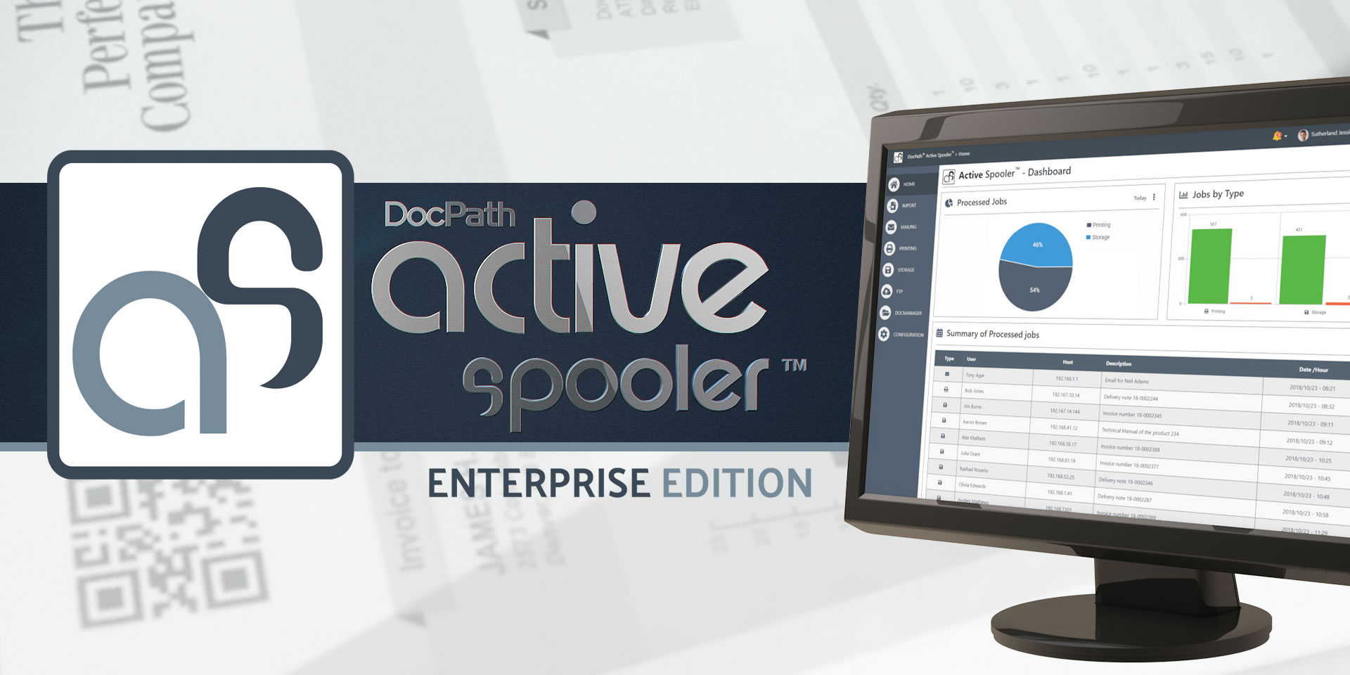 Potente solución multiplataforma de distribución de documentos: DocPath ActiveSpooler Enterprise
